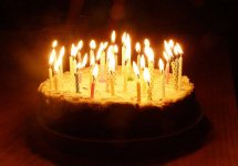 1 kg Cake with Candles